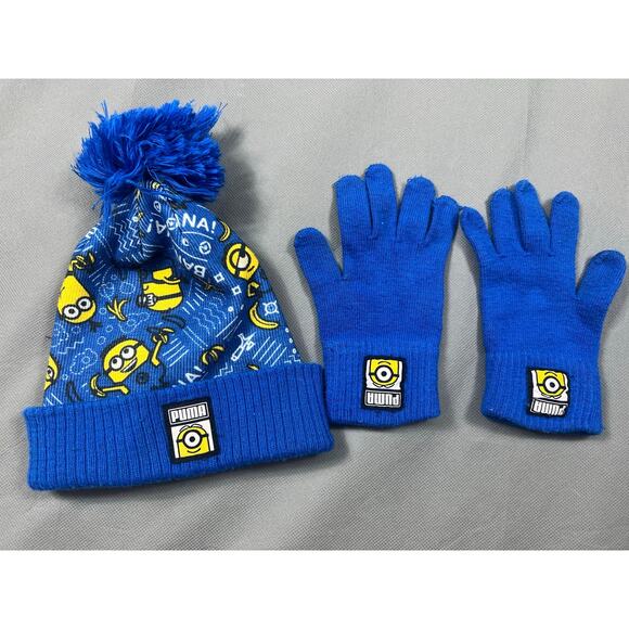 Limited Puma x Miinions Beanie and Gloves set - Picture 1 of 4